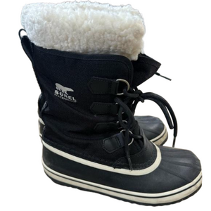 Sorel Women's Black Winter Boots with Sherpa Collar